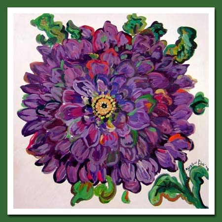 "Plum Zinnia" by Suzanne Etienne