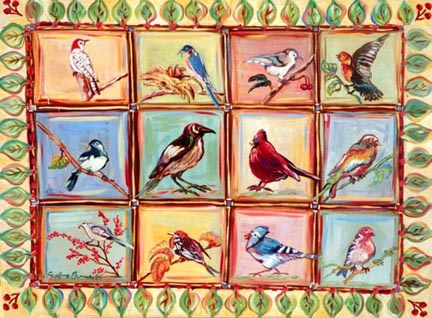 "Quilt of Birds" by Suzanne Etienne