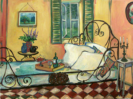 "Wrought Iron Bed" by Suzanne Etienne